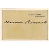 Image 1 : Theodore Roosevelt Signed Card