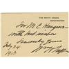 Image 1 : William Taft Signed Card