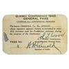 Image 1 : Hap Arnold Signed Ticket