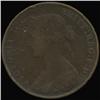 1862 British Victoria Halfpenny VF (COI-7254)