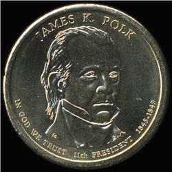 2009P Polk Dollar GEM BU Edge Error Extra Star (COI-6265)