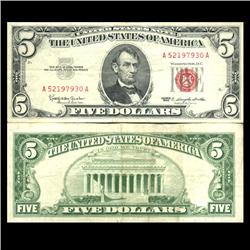 1963 $5 US Note Crisp Circulated (CUR-06053)