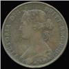 1862 British Victoria Halfpenny XF/VF (COI-7235)