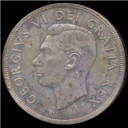 1950 Canada $1 GEM Unc Toned Rare Variety (COI-7963)