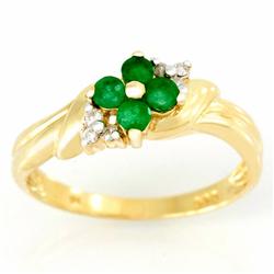 .62ct Natural Emerald Diamond 9k Gold Ring (JEW-9333X)