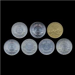 1950-82 E. Germany 50 Pfg Hi Grade 7 Pcs (COI-8192)
