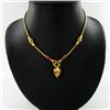 125ct Gold Vermeil Heart Pendant Necklace (JEW-2547)