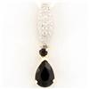 1.03ct Black Sapphire Diamond 9k Gold Pendant (JEW-9269X)