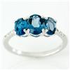 2.08ct London Bl Topaz Diamond 9k Wht Gold Ring (JEW-9400X)