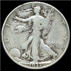1937 Walking Liberty Half Dollar Better Grade (COI-5974)