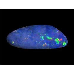 6.8ct Australian Black Opal Doublet Full Fire (GEM-22431)