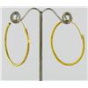 22k Gold Vermeil Earrings 1.5" (JEW-1600)