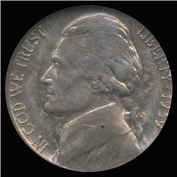 1939S Jefferson Nickel Graded GEM Rainbow Toned (COI-6224)