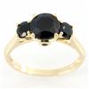 2.04ct Genuine Natrl Black Sapphire 9k Gold Ring (JEW-9445X)