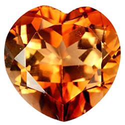 7.24ct Heart Orange Imperial Topaz Appr Est $18k (GEM-27749)