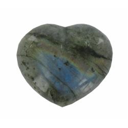 67.4ct Gem Grade Labradorite Heart Peacock Colors (GEM-21172)