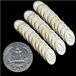 1955P GW 25c Silver BU MS64/65 30pc Roll (COI-7891)