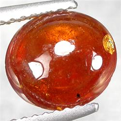 3.30ct Oval Cabochon Orange Spessartite Garnet  (GEM-28257)