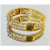 Image 2 : 130ctw Lab Diamond 22k Gold Vermeil Bracelet (JEW-2074)