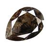 5.55ct Giant Chocolate Brown Pear Diamond (GEM-16165)