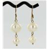 White S. Sea Saltwater Double Pearl Earrings (JEW-1831)