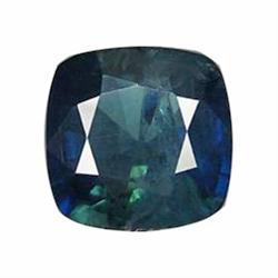 1.44ct Greenish Blue Sapphire Cuhsion Facet (GEM-19546)