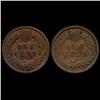 Image 2 : 1884 Indian Cent Lot of 2 Hi Grade (COI-7496)