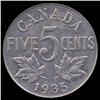 Image 2 : 1935 Canada 5c Hi Grade (COI-7922)