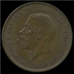 1936 British George V Penny Uncirculated (COI-7153)