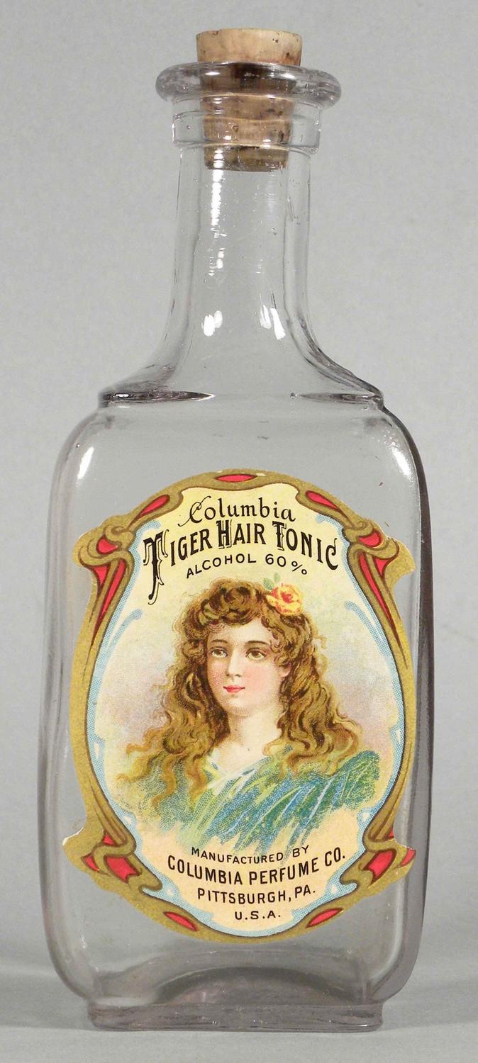 Rare Columbia Tiger Hair Tonic Bottle