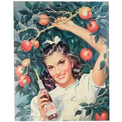 Pepsi Cola Double Dot Cardboard Sign