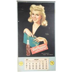 1943 Calendar for Dr. Pepper