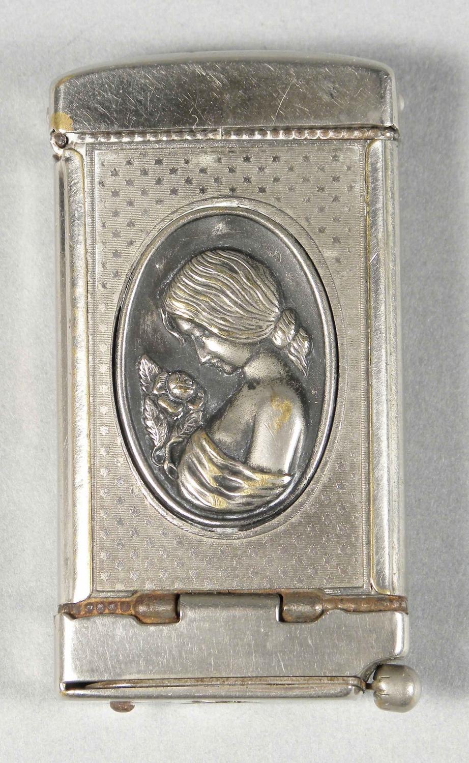 Nickel Plated Brass Match Safe