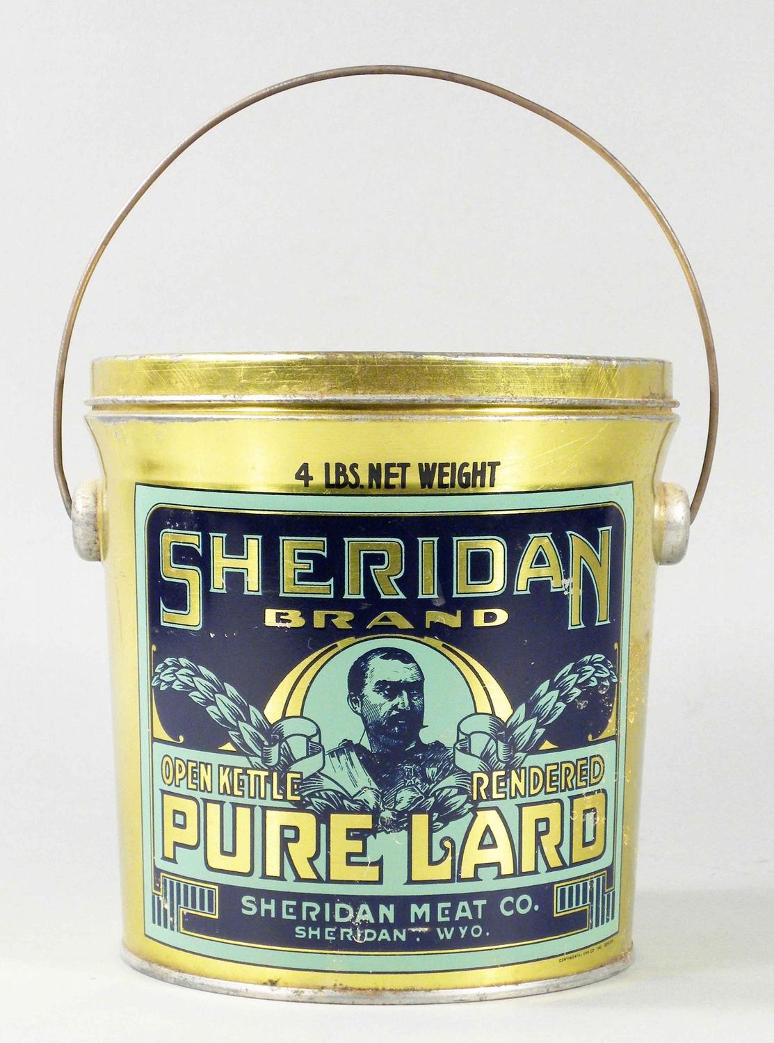 Sheridan Brand Pure Lard Tin