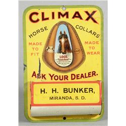 Climax Horse Collars Tin Match Holder