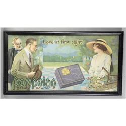 Pompeian Beauty Powder Paper Sign