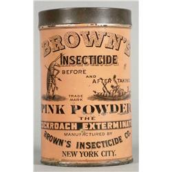 Brown's Insecticide Tin