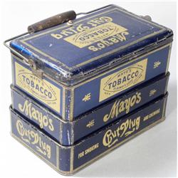Rare Mayo's Tobacco Lunch Pail Tin