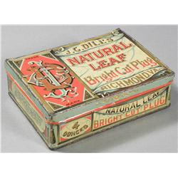 Natural Leaf Bright Cut Plug Tobacco Tin