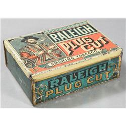 Raleigh Plug Cut Smoking Tobacco Tin