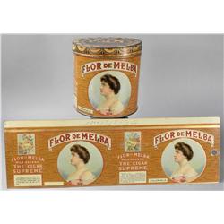 Flor de Melba Tobacco Tin & Proof Sheet