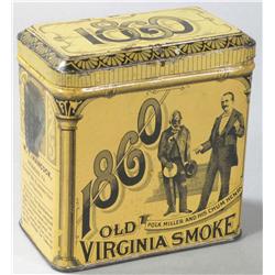 1860 Old Virginia Smoke Tobacco Tin