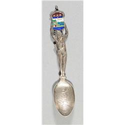 Sterling Silver and Enamel Souvenir Spoon