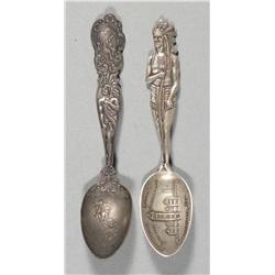 Lot of Two Sterling Silver Souvenir Spoons