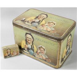Lot of Two Mazawattee Tea Tins