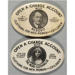 Two Celluloid Pocket Mirrors