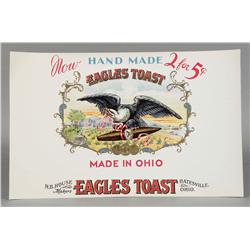 Eagles Toast Cigar Box Label