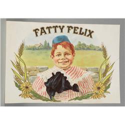 Fatty Felix Cigar Box Label