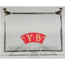 Y-B Cigars Reverse Glass Display Cigar Box Lid