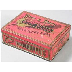 Rod & Reel Cut Plug Tobacco Tin